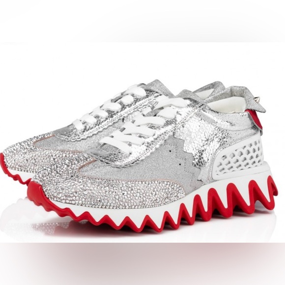 Christian Louboutin Shoes - Sold out Christian Louboutin Loubishark Glittered  sneakers size 38